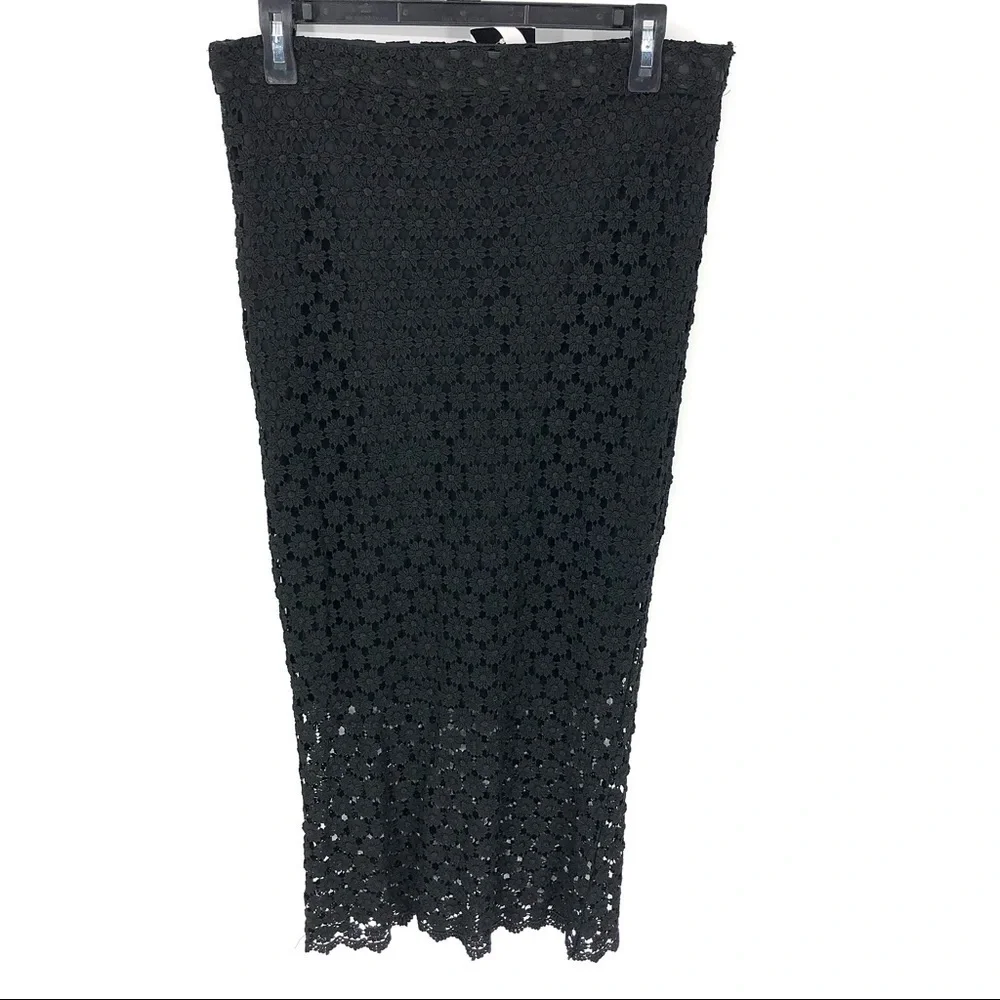 Stone Cold Fox Midi Skirt Womens 2 Stretch Y2K Whimsigoth Lace 90s Witchy NWT